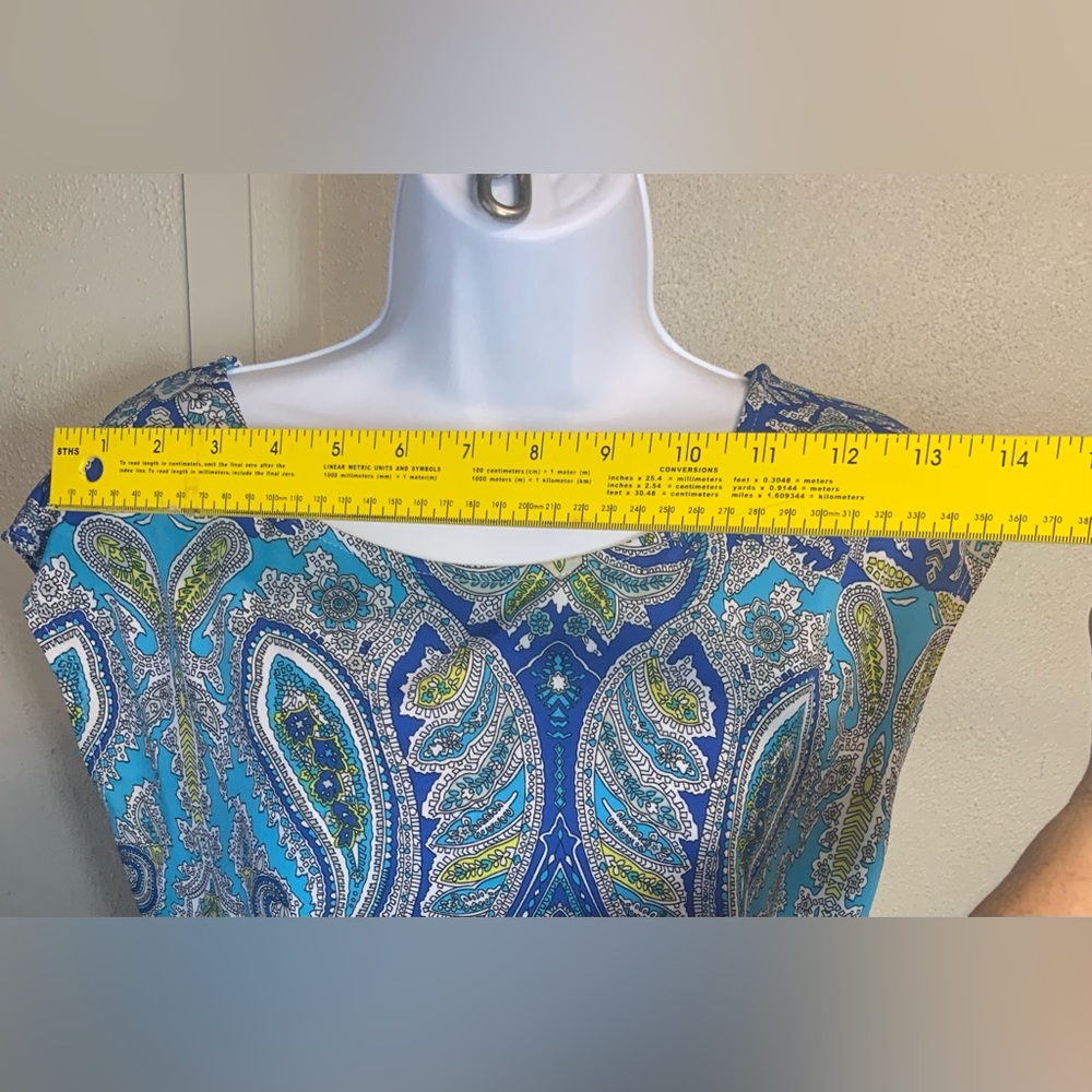 Sold…Jules & Leopoldo Matching Paisley Printed Skirt & Blouse. - Picture 5 of 9